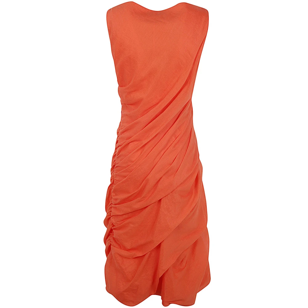 Issey Miyake Midi Dresses Orange Dames