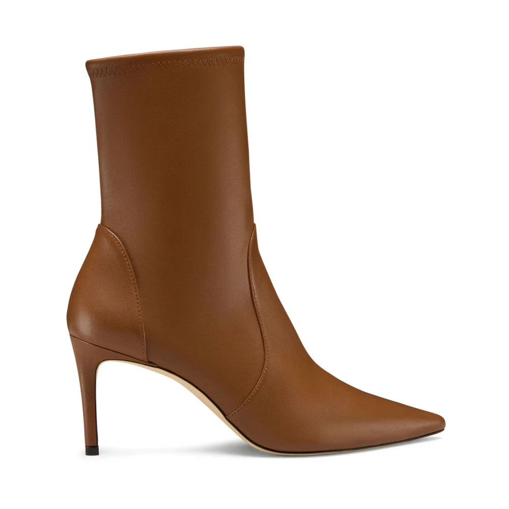 Stuart Weitzman Women's Brown Heeled Boots, 7 Uk, Stuart Power Bootie 75