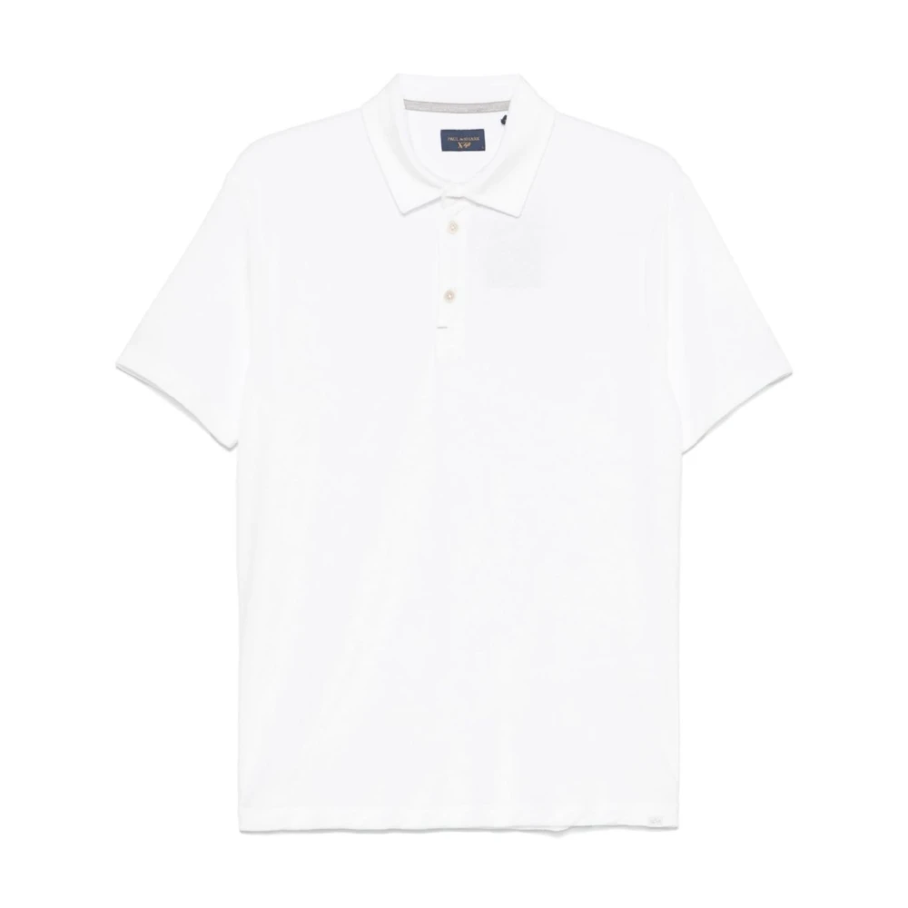 PAUL & SHARK Witte Button-Up T-shirts en Polos White Heren