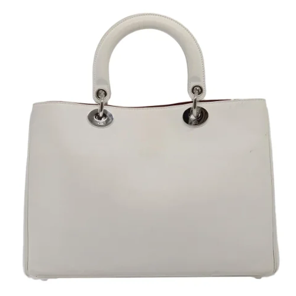 Dior Vintage Pre-owned Leather dior-bags Beige Dames
