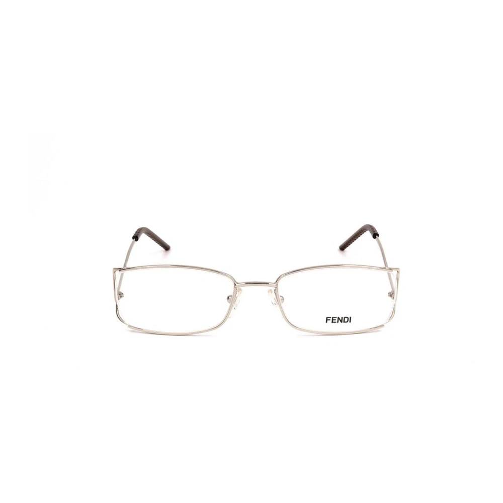 Fendi Metalen Frame Horloge met Gouden Wijzerplaat Yellow Dames