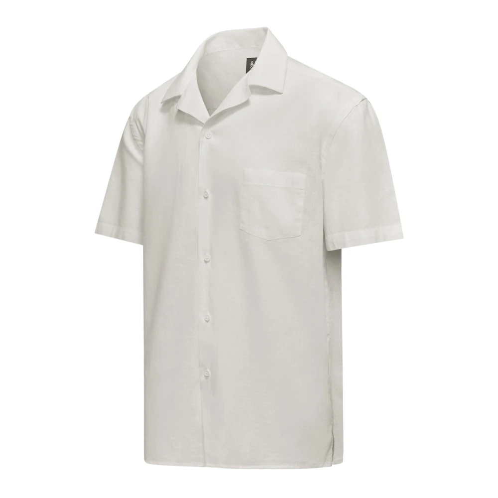 BomBoogie Linnen-katoenen overhemd Beige Heren