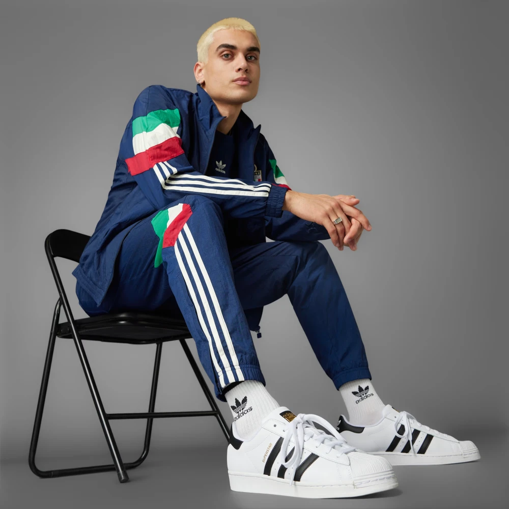 Adidas Italiaans nationaal team retro broek Blue Heren