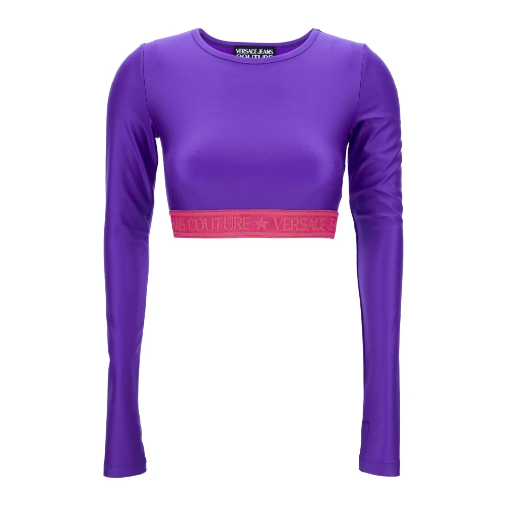 Versace Jeans Couture Donna Viola Top, 2XS, New,