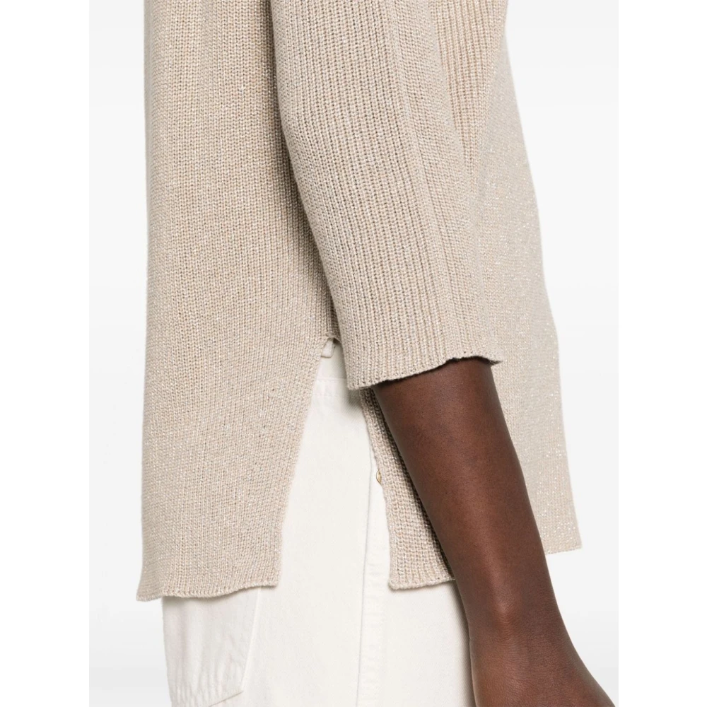 Fabiana Filippi Beige Gebreide Trui Damesmode Beige Dames