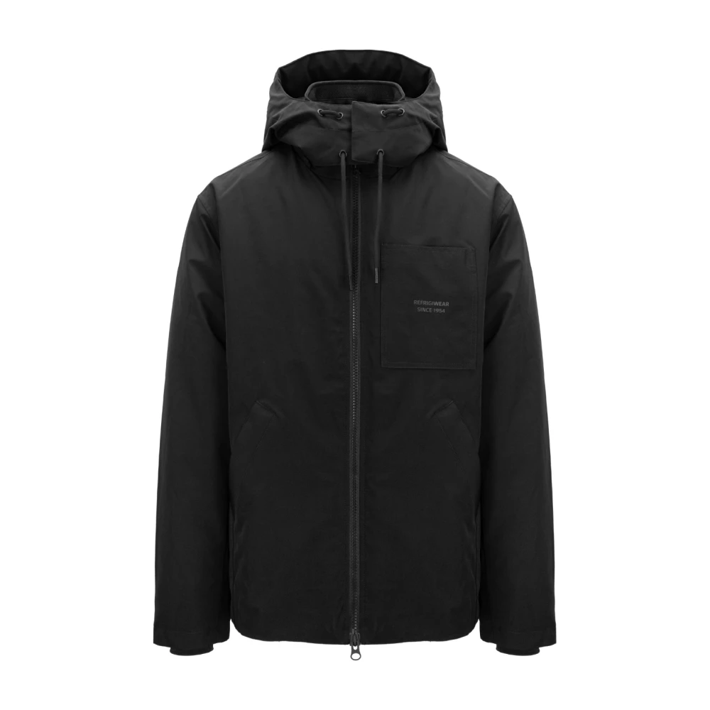 Refrigiwear Hombre Negro Chaquetas, Talla: L