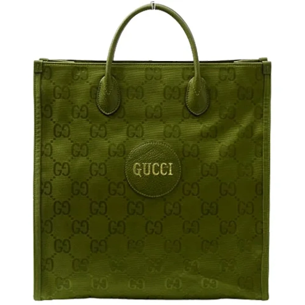 Gucci Vintage Pre-owned Canvas gucci-bags Green Dames