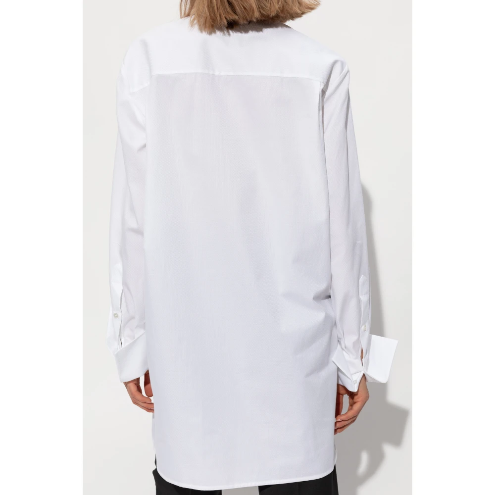 MM6 Maison Margiela Katoenen overhemd White Dames