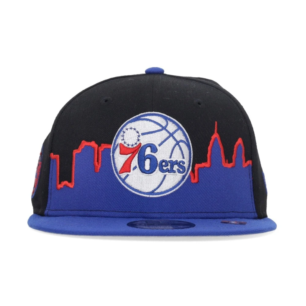 new era Platte Klep Pet NBA 76ers Zwart Black Heren