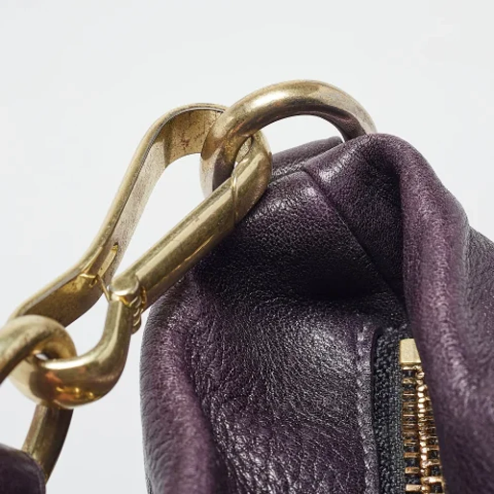 Coach Pre-owned Leather handbags Purple Dames