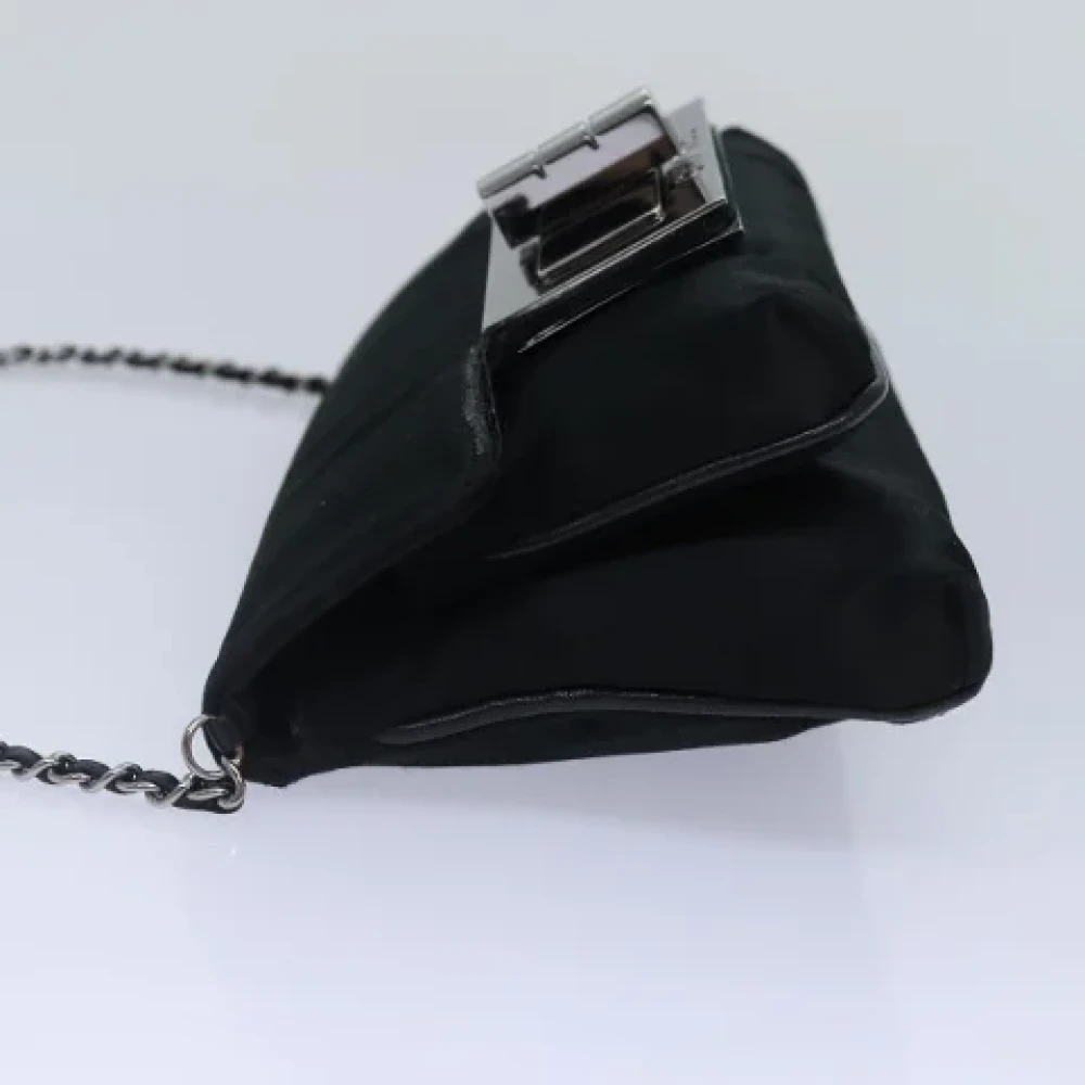 Chanel Vintage Pre-owned Canvas chanel-bags Gray Dames