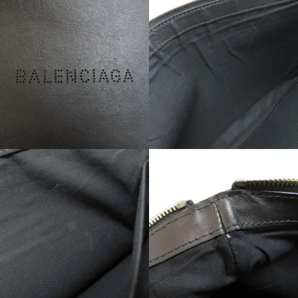 Balenciaga Vintage Pre-owned Leather clutches Black Dames