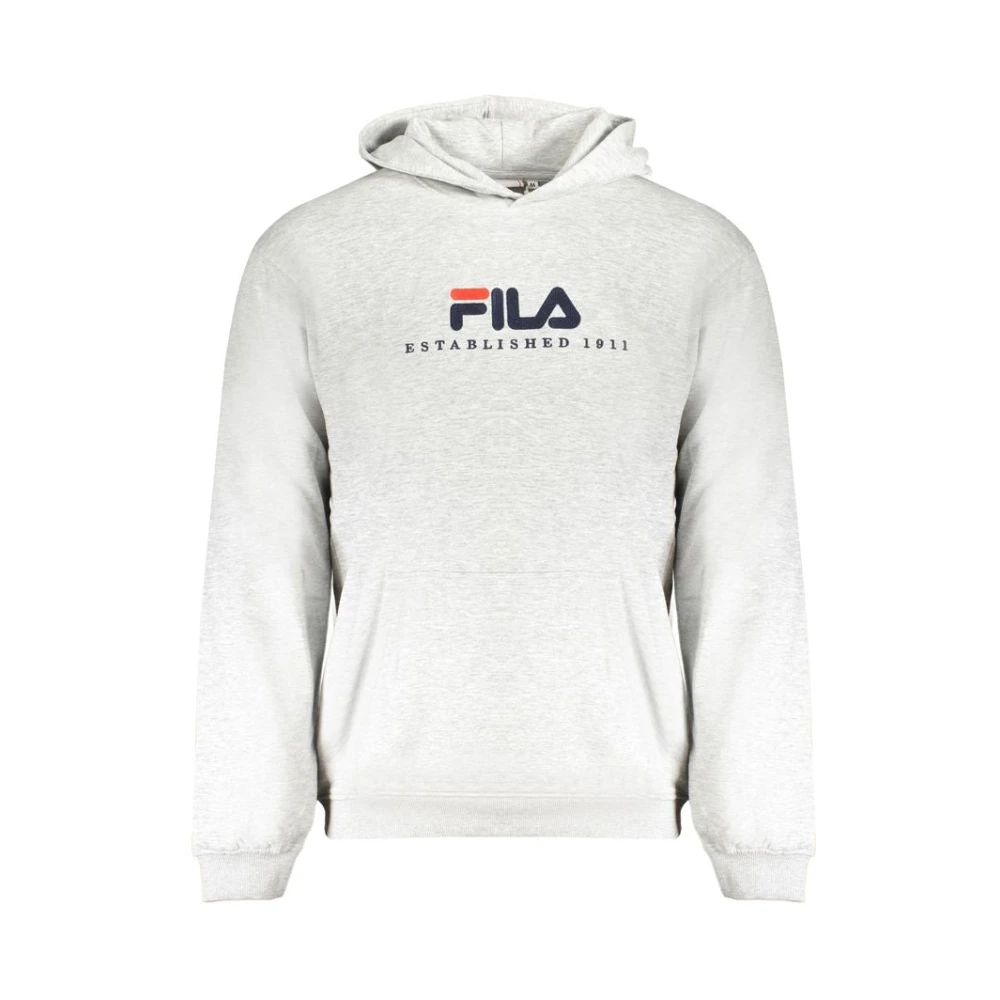 Fila Men's Gray Cotton Jumper - Hoodies - S- Sweatshirts & Hoodies