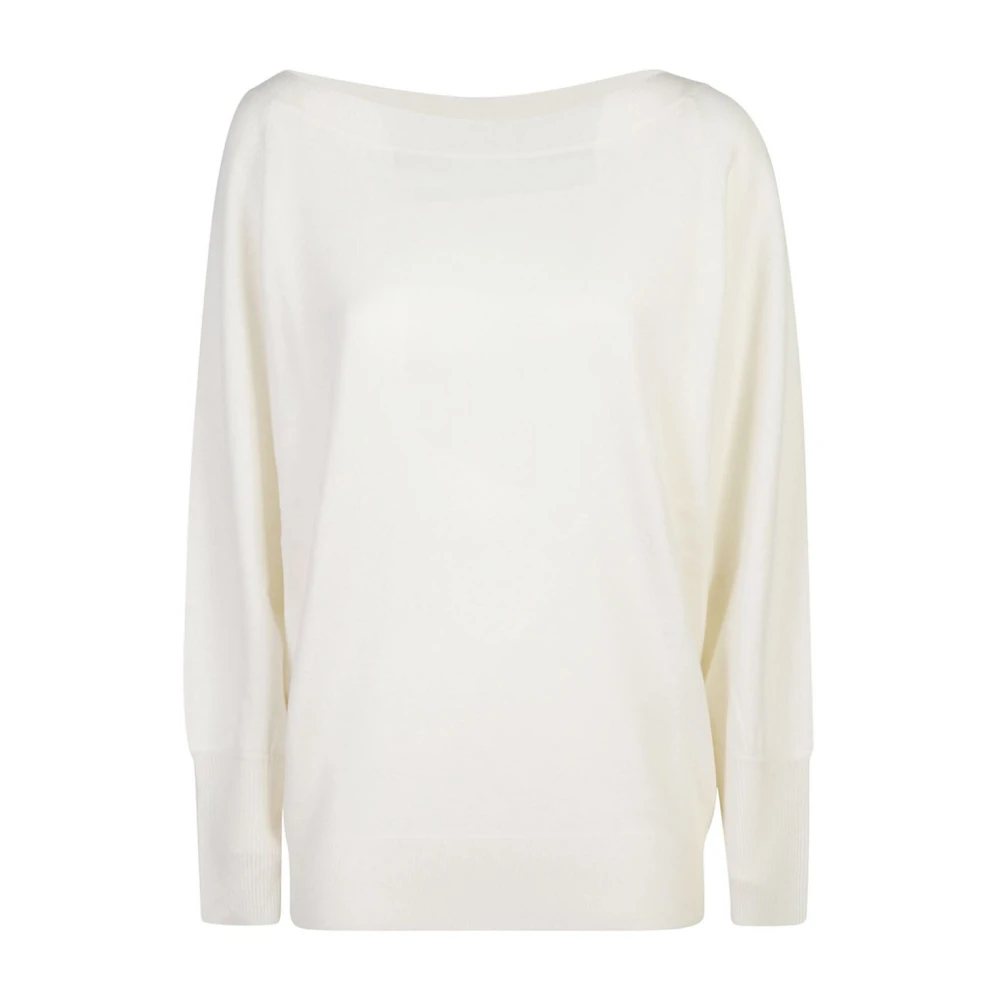 Le Tricot Perugia Witte Sweaters voor een stijlvolle uitstraling White Dames