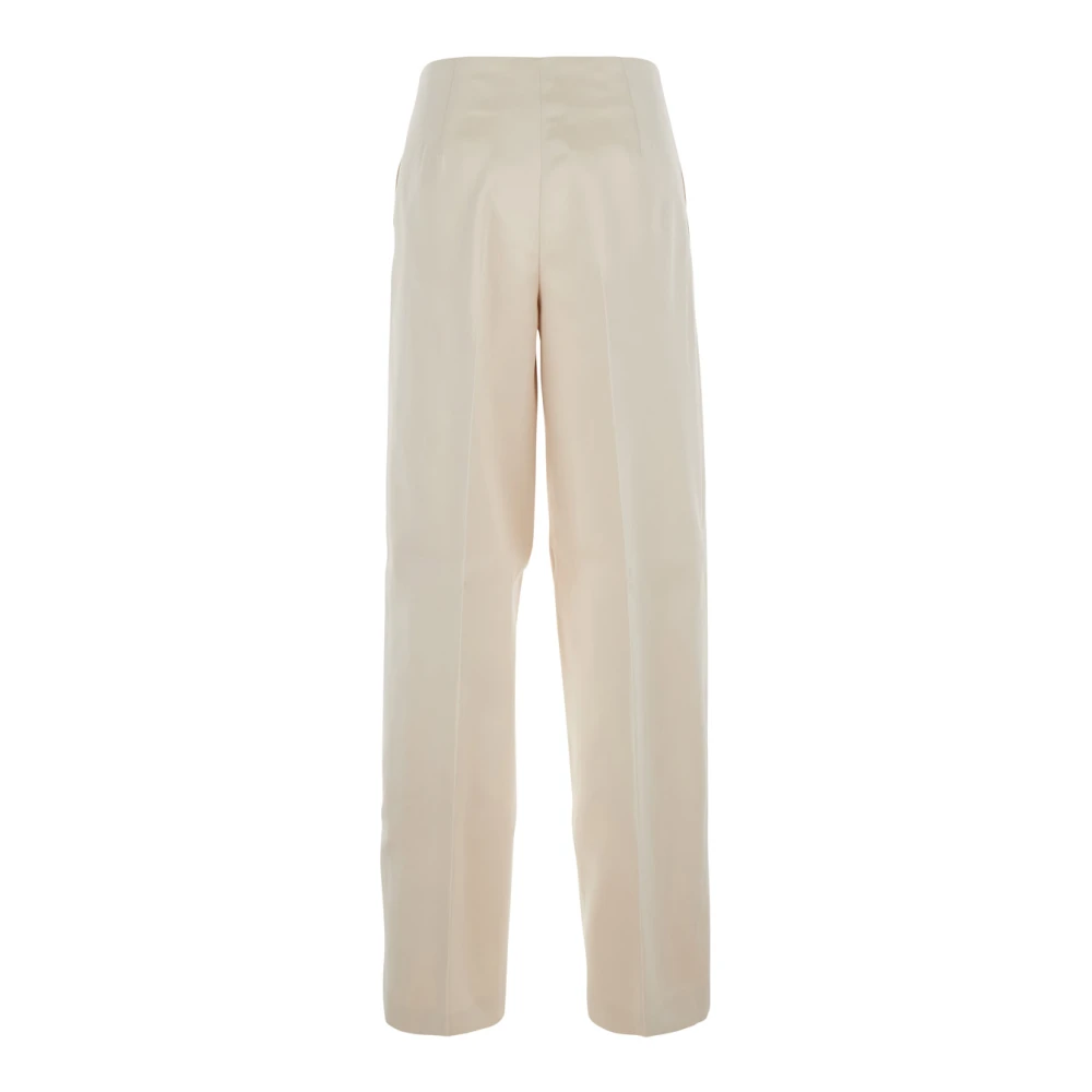 Philosophy di Lorenzo Serafini Witte Wijde Pijp Getailleerde Broek Vrouw White Dames