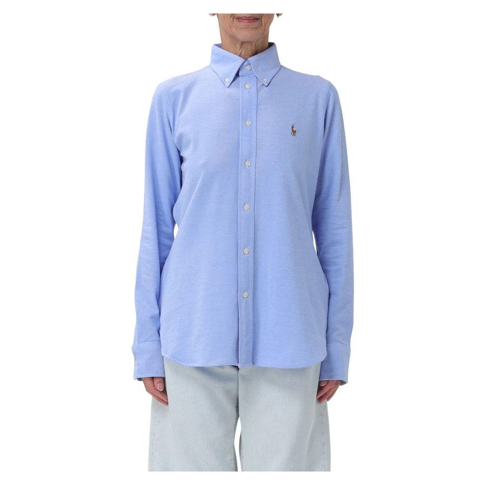 Bilde av Slim Fit Knit Oxford Shirt - Harbor Island Blue Blå L
