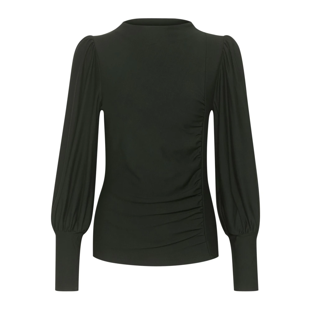 Gestuz Women's Green Blouses, S, Rifagz Puff Blouse