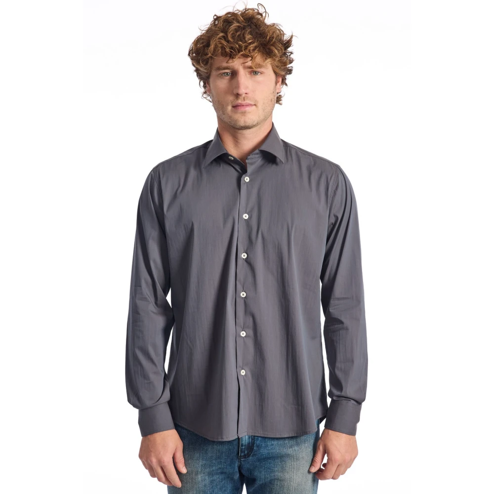 Baldinini Tijdloze Elegantie Overhemd met Lange Mouwen Gray Heren