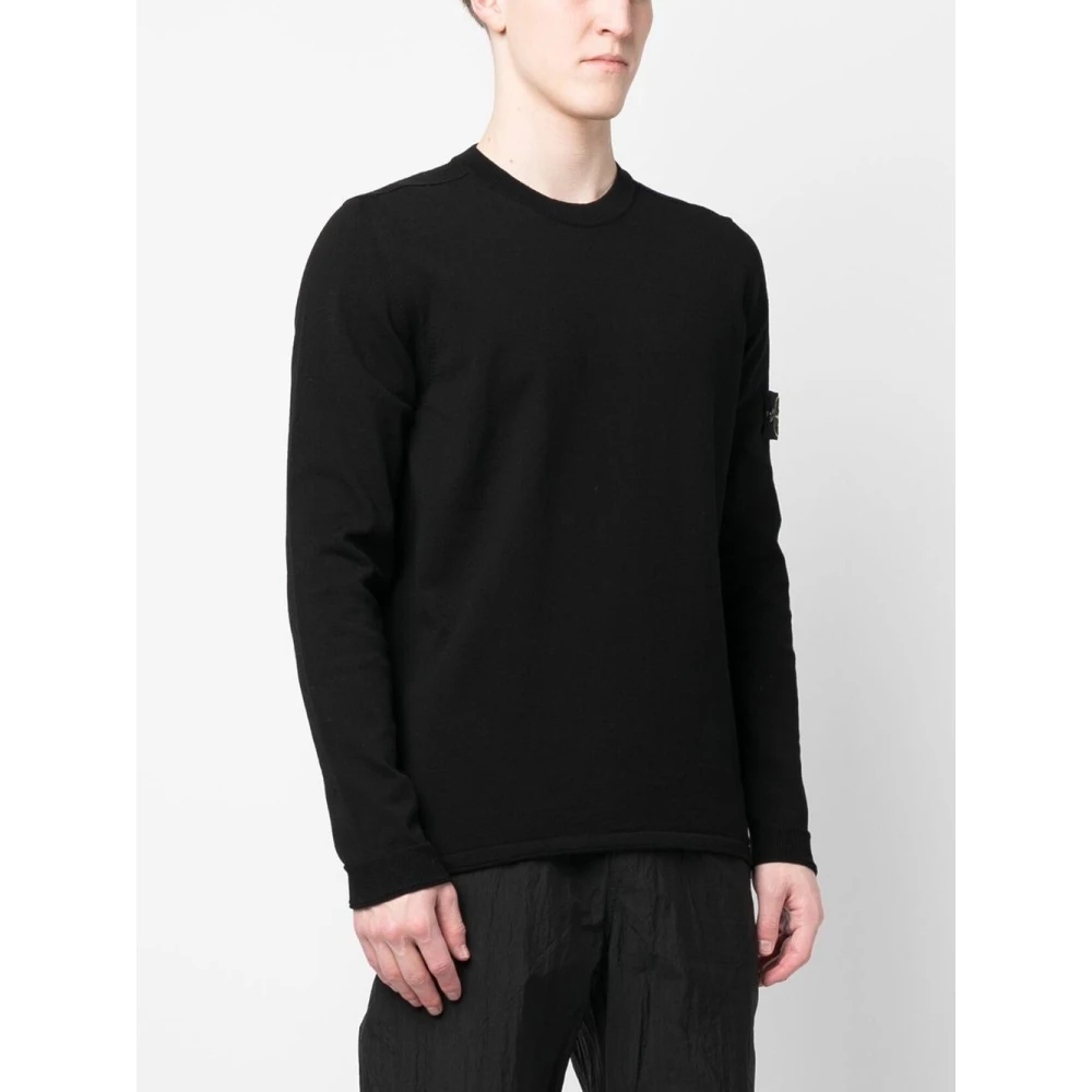 Stone Island Zwarte Herentruien Black Heren