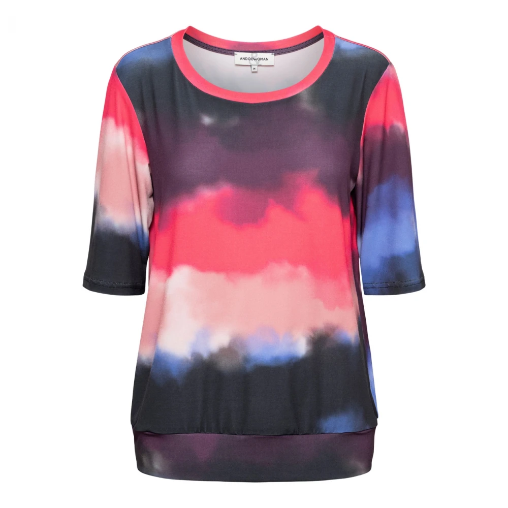 &Co Woman T-shirt met ronde hals Multicolor Dames