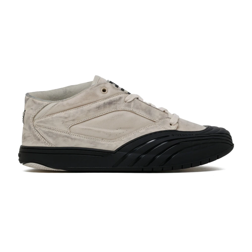 Givenchy Men's Beige Skate Sneakers With 4G Emblem