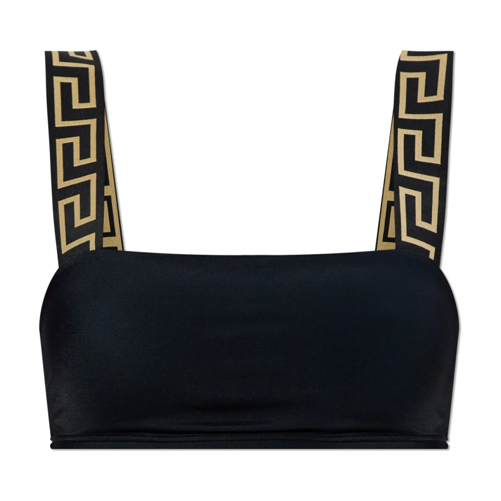 Versace Women's Black Swimsuit Top - Bikinis - S - Swimwear