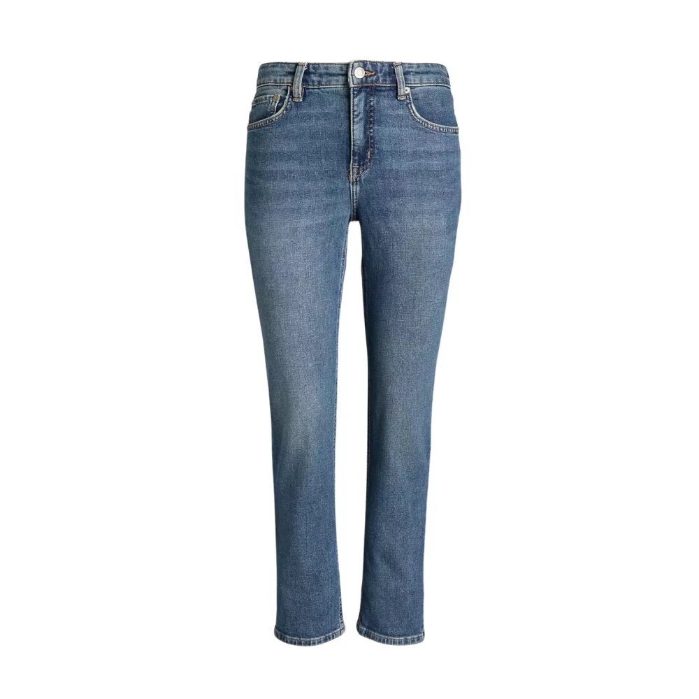 Ralph Lauren Enkla höga jeans Blue, Dam