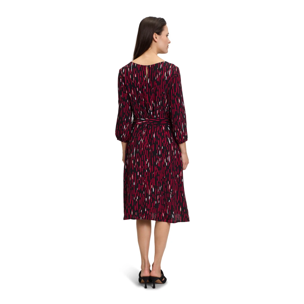 Betty & Co Casual Jurk met 3 4 Mouwen Multicolor Dames