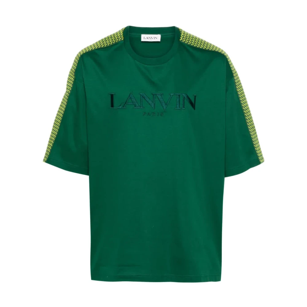 Lanvin Oversize Fles T-Shirt Green Heren