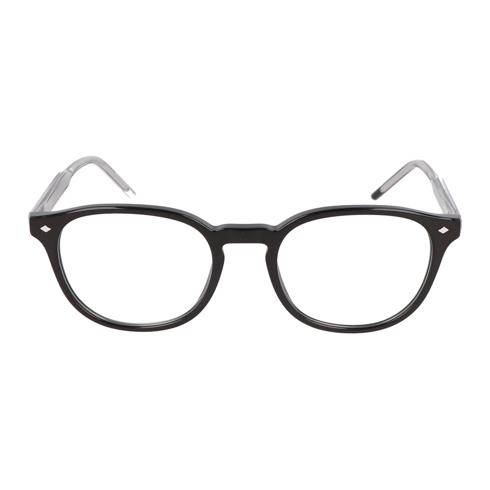 Armani Elegante ronde montuur bril Black Unisex