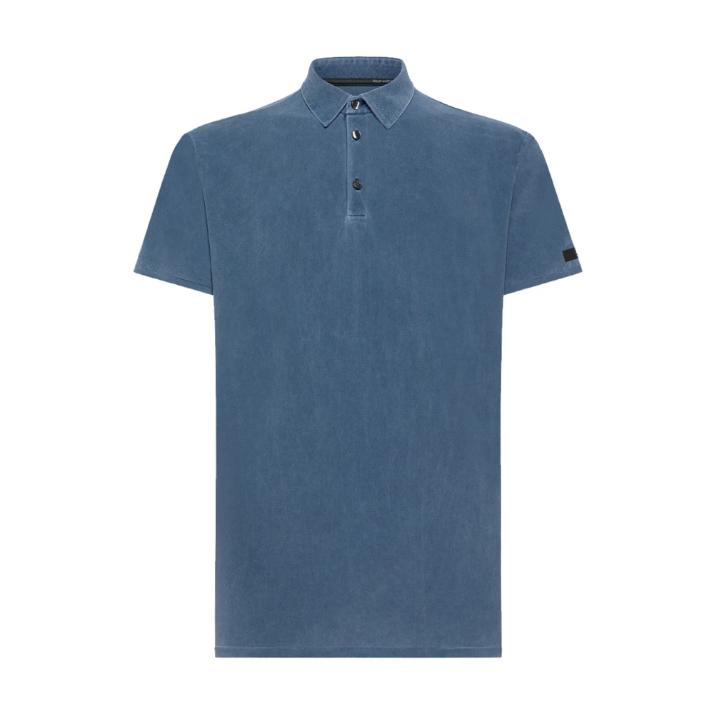 Rrd Men's Blue Techno Wash Pique Polo - Polo Shirts - Xl - Tops