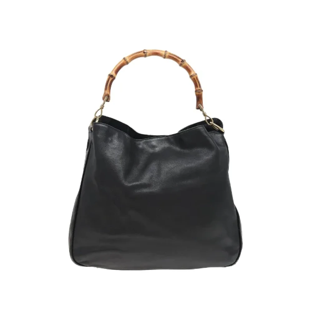 Gucci Vintage Pre-owned Leather handbags Black Dames