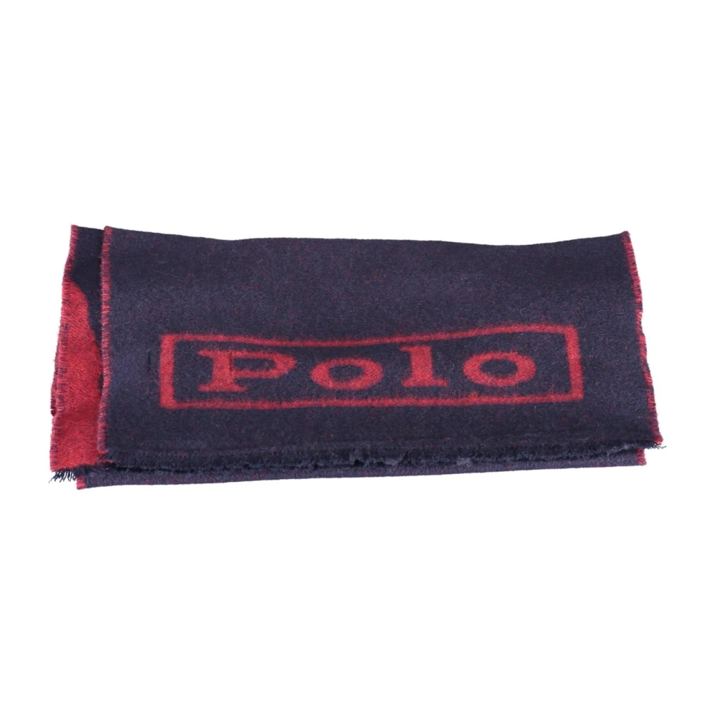 Ralph Lauren Heren Blauwe Sjaal met Contrastdetails Multicolor Heren