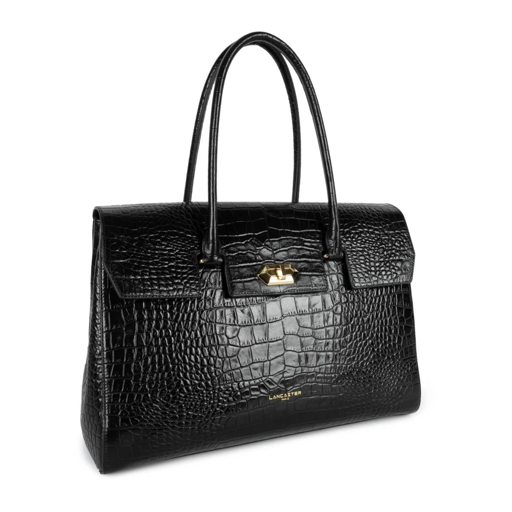 Lancaster Schoudertas met klep en sluiting Black Dames