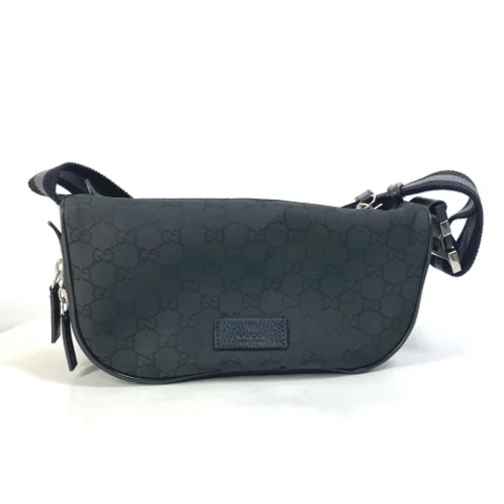 Gucci Vintage Pre-owned Canvas gucci-bags Black Heren