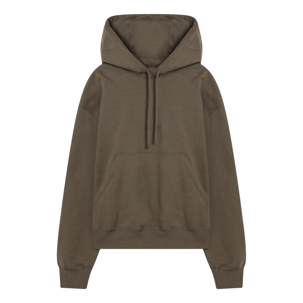 Saint Laurent Hoodie Green Dames