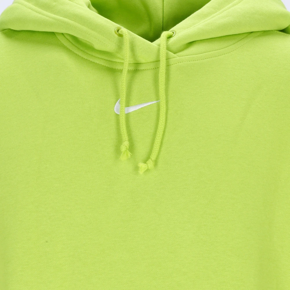 Nike Groen Wit Fleece Hoodie Essential Collection Green Dames
