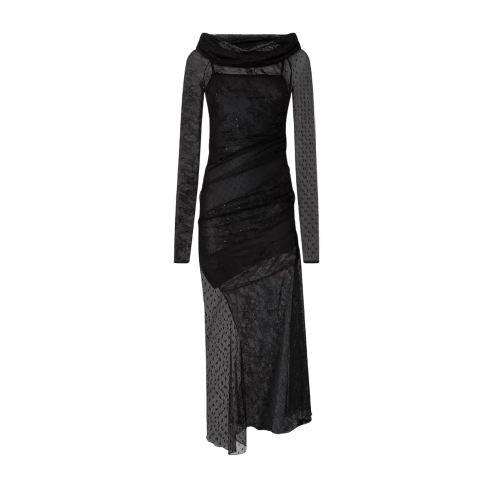 Pinko Damen Schwarz Kleider, K, Lgröße: