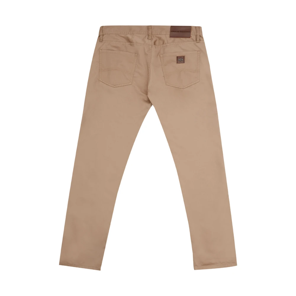 Armani Exchange Slim-fit Trousers Brown Heren
