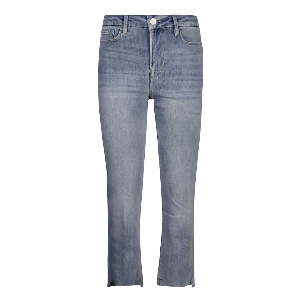 Frame Bootcut Cropped Jeans Blue Dames