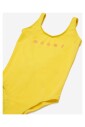 maillot-de-bain-jaune-avec-logo-pour-filles