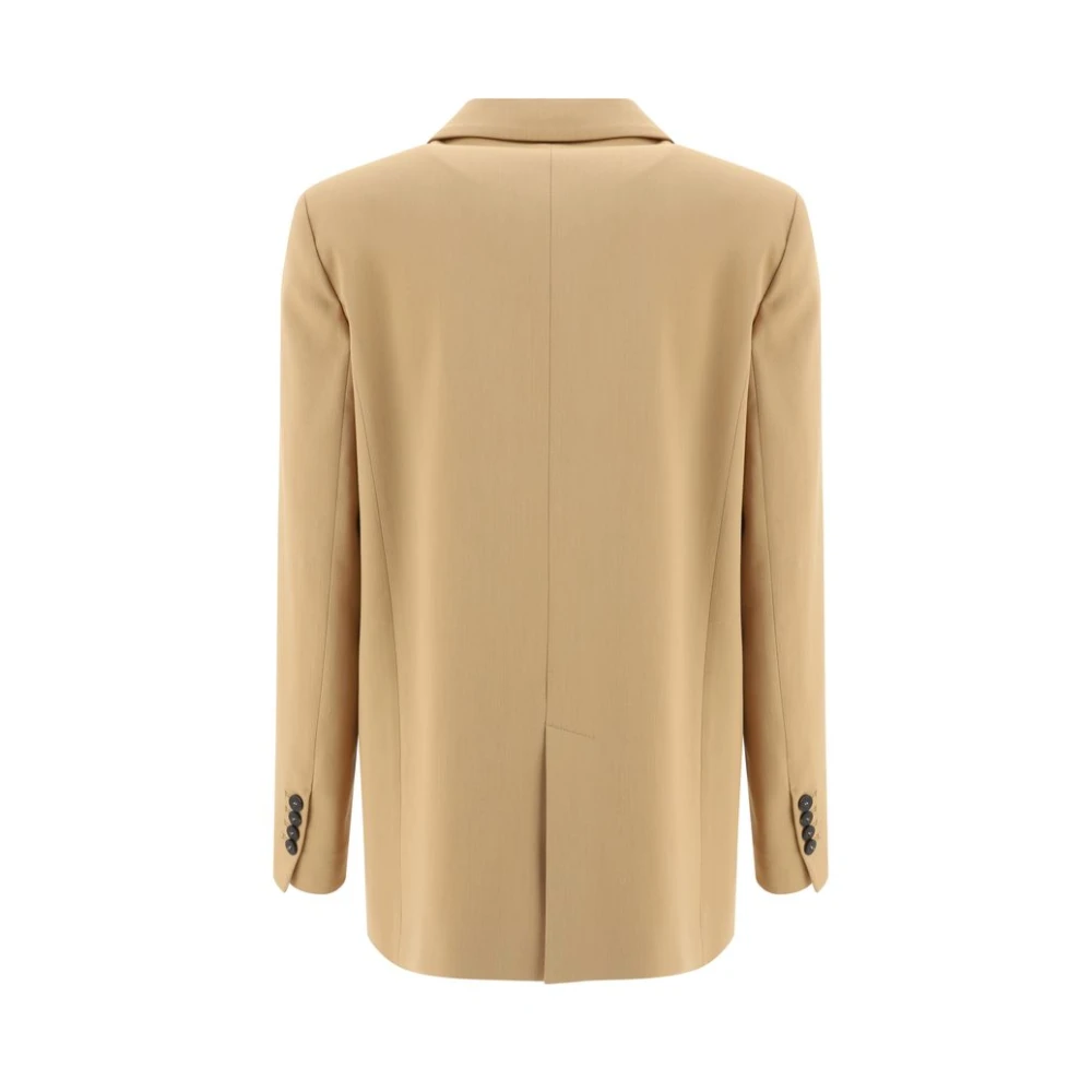 Forte Blazerjas met contrastknopen Beige Dames