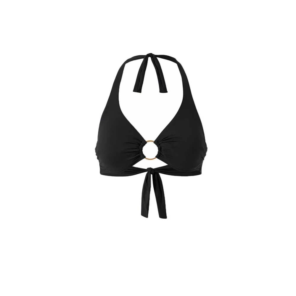 Melissa Odabash Zwarte Halternek Bikini Top Black Dames