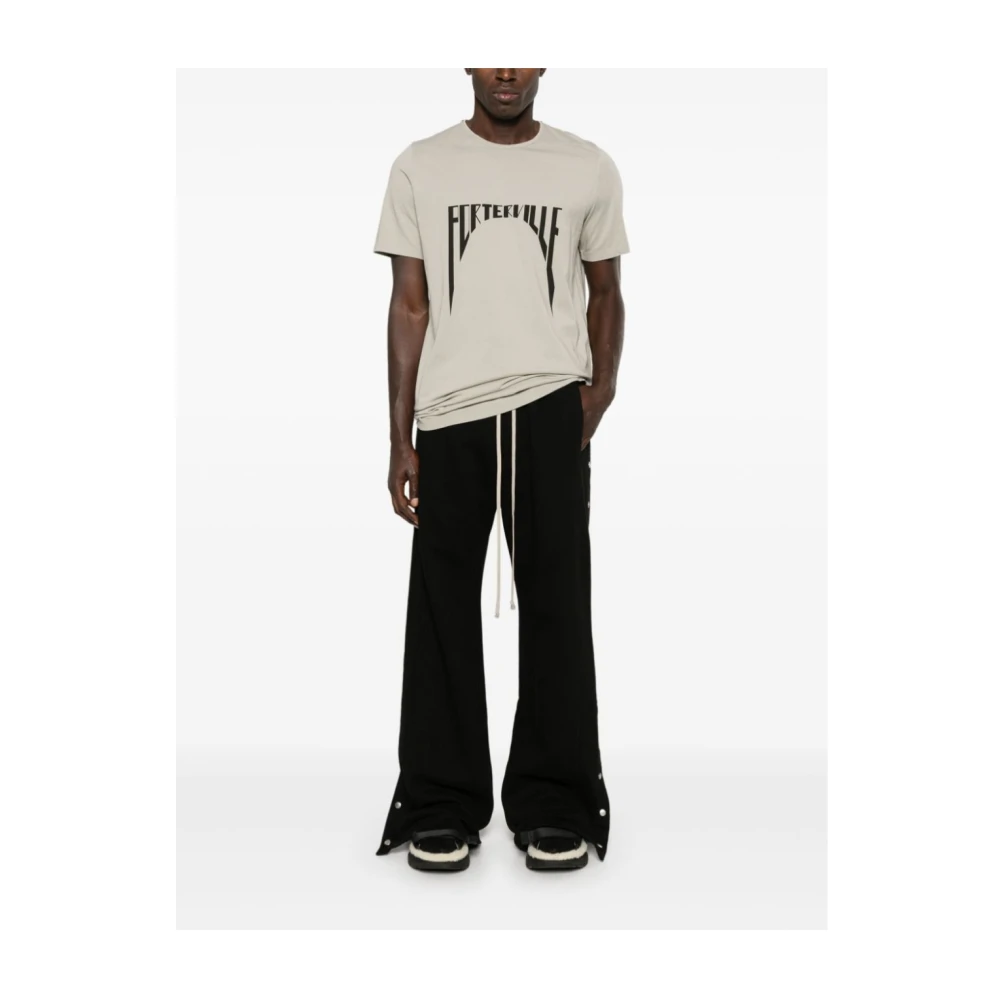 Rick Owens Parel Zwart T-Shirts Level T White Heren