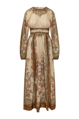Indra Waisted Maxi Dress
