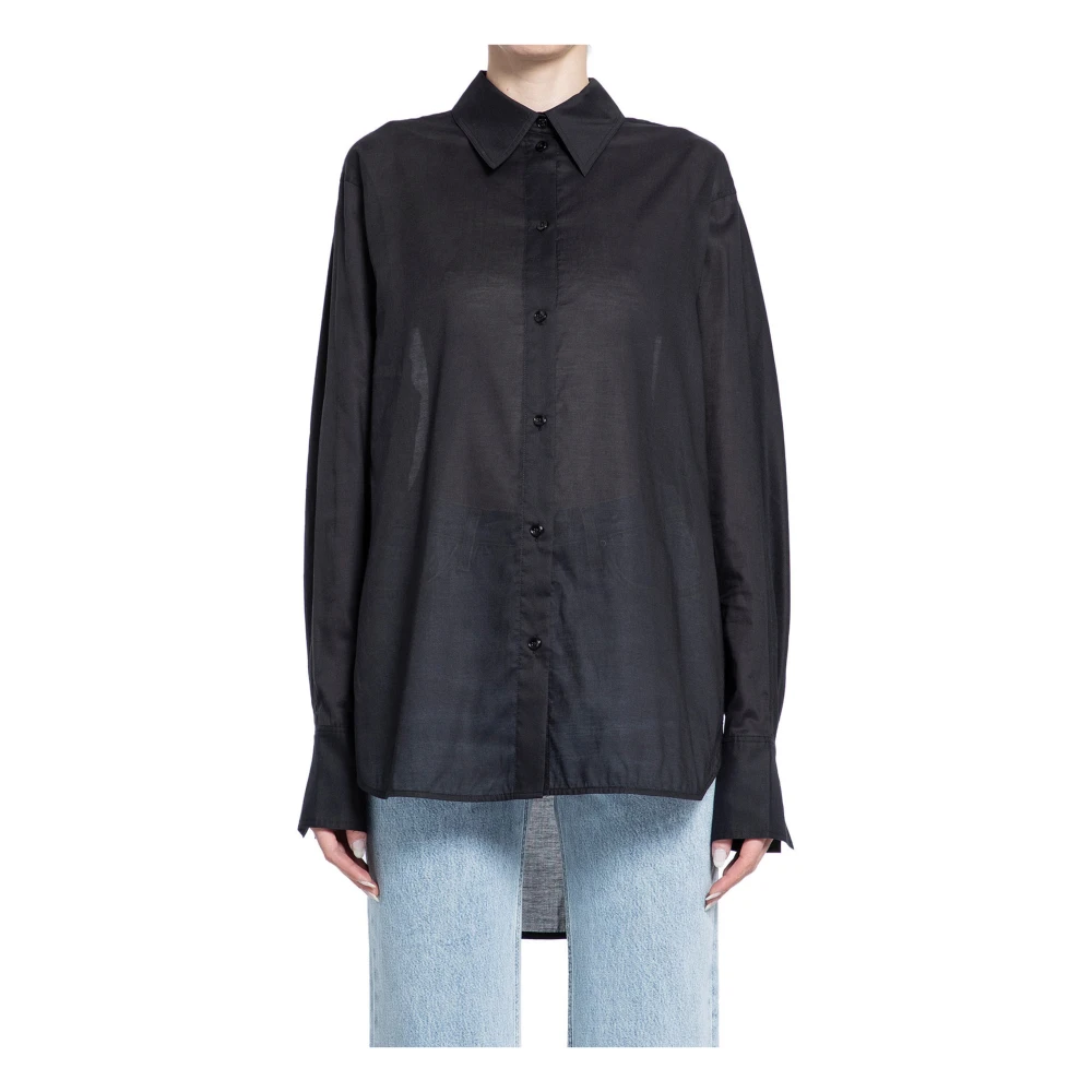 TotêMe Zwart Kimono Mouw Shirt Black Dames