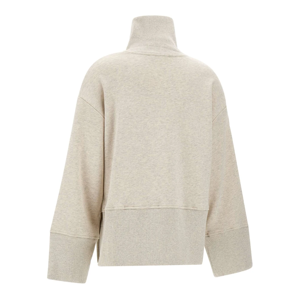 closed Beige Sweatshirt met Hoge Kraag Beige Dames