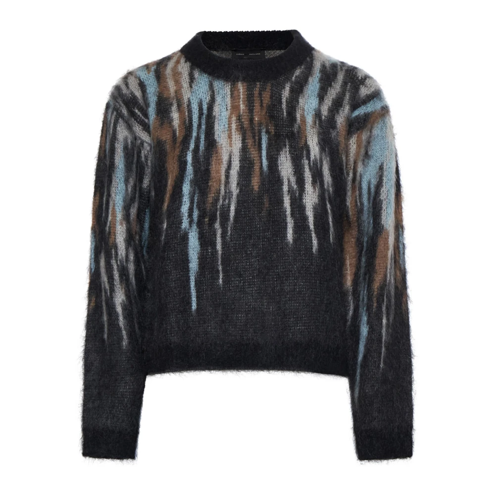 Roberto Collina Zwarte Sweaters voor Mannen Multicolor Dames