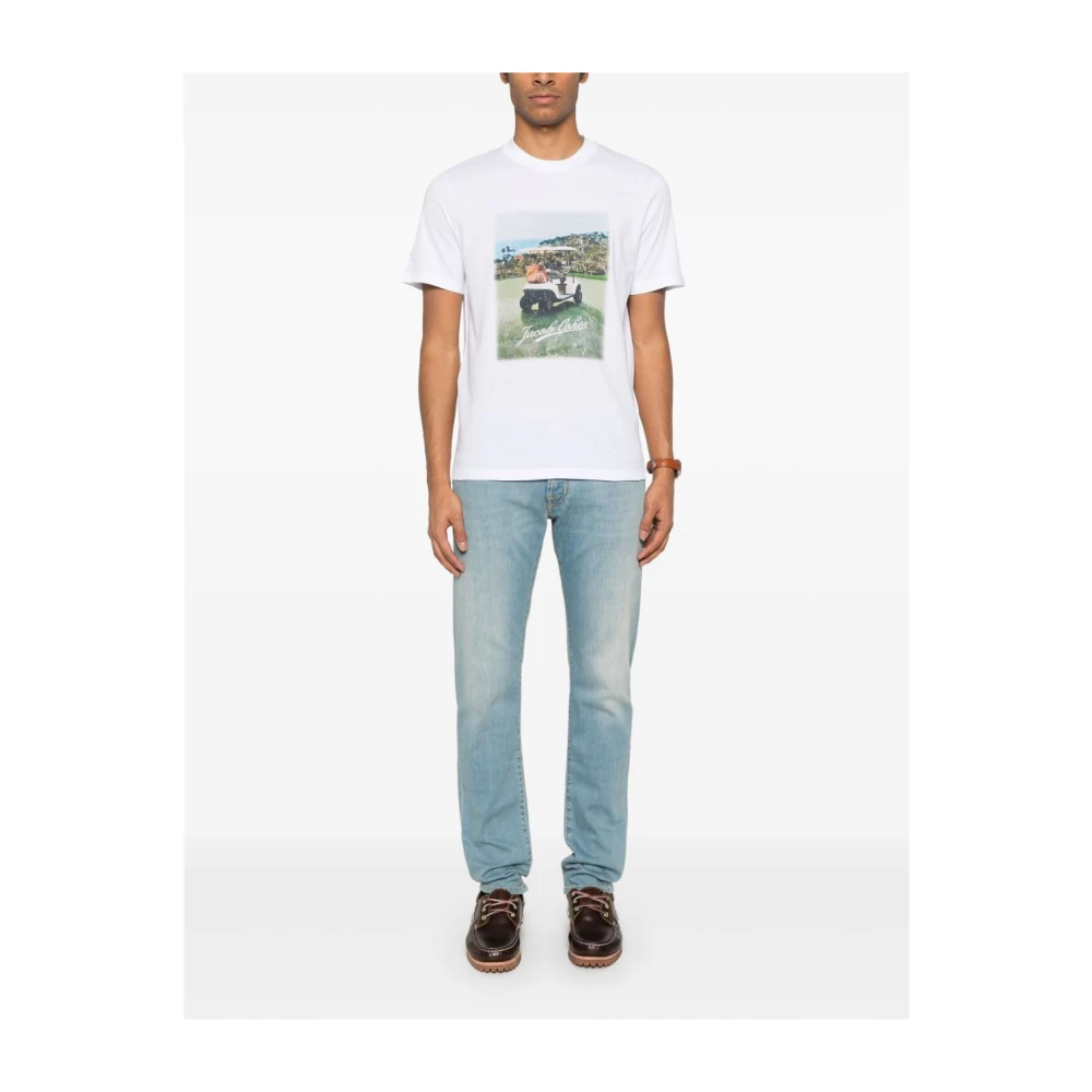Jacob Cohën Blauwe Denim Jeans Blue Heren