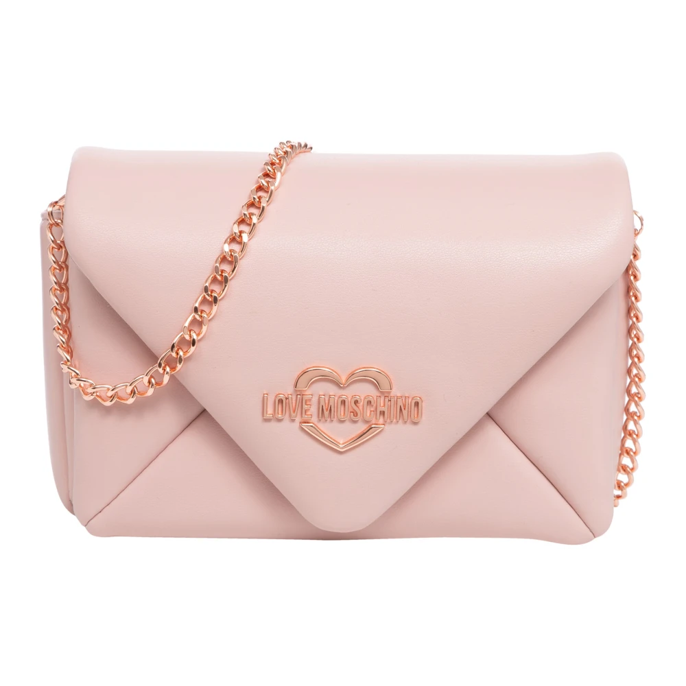 Love Moschino Stijlvolle Crossbody Tas met Magneetsluiting Pink Dames